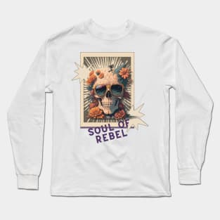 Soul of Rebel skull Long Sleeve T-Shirt